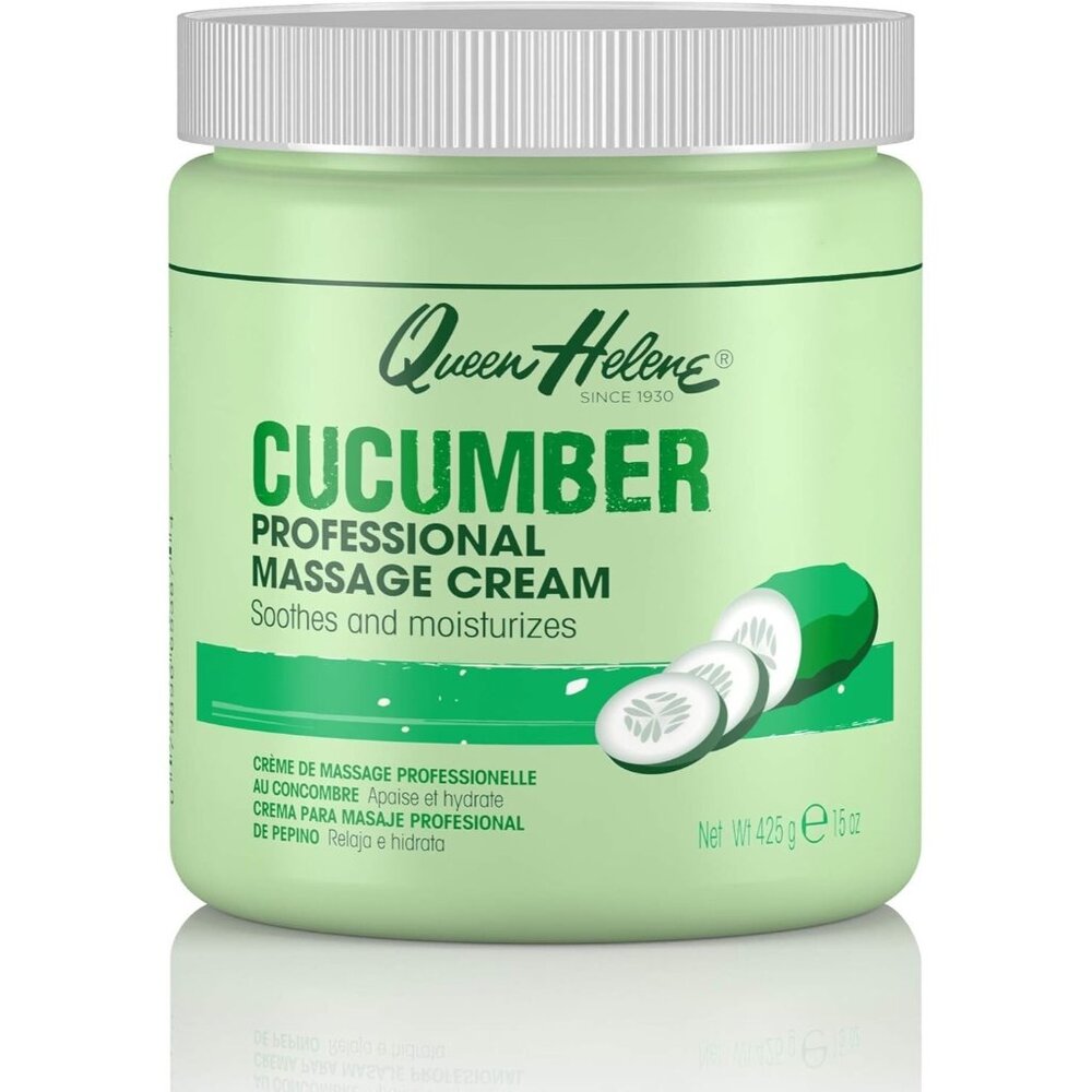 Queen Helene Professional Massage Cream, Cucumber, 15 Oz